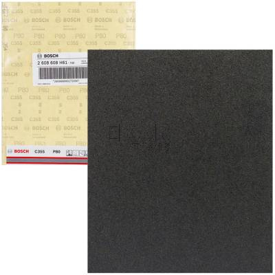 PAPIER ŚCIERNY WODNY C355 Arkusz 230X280mm G80 BOSCH 2608608H61
