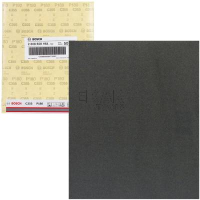 PAPIER ŚCIERNY WODNY C355 Arkusz 230X280mm G180 BOSCH 2608608H64