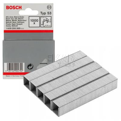 Zszywki do zszywaczy 18mm TYP 53 1000szt BOSCH 1609200369
