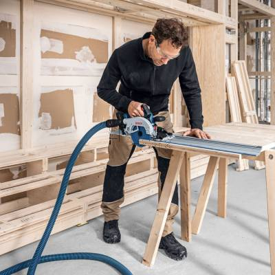 Pilarka tarczowa akumulatorowa BOSCH GKS 18V-57-2 GX 06016C1003 + szyna - zdjęcie nr 3