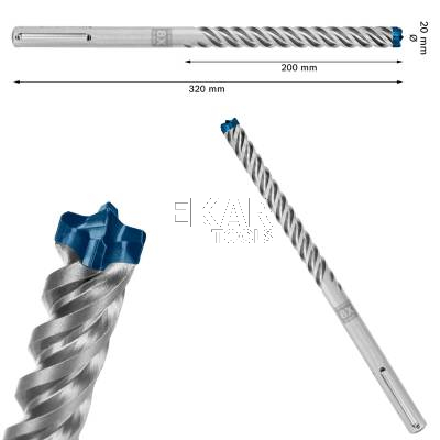 Wiertło udarowe SDS MAX-8X 20x200x320mm BOSCH EXPERT 2608900228 - zdjęcie nr 2