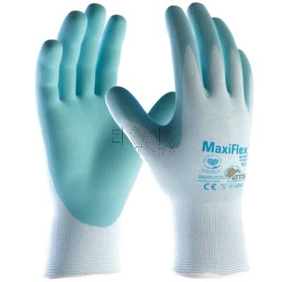 Rękawice robocze ATG MaxiFlex Active 34-824 błękitne rozmiar 7/S