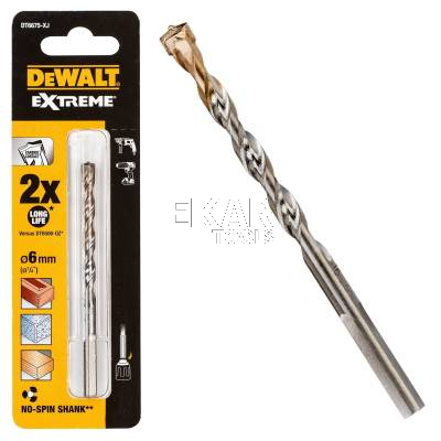 Wiertło do BETONU muru EXTREME 6x100/60 mm DeWALT DT6675-XJ