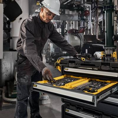 Organizer TOUGHSYSTEM 2.0 DXL z 2 szufladami DeWALT DWST08520-1 25kg - zdjęcie nr 3