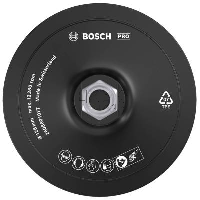 Talerz miękki na rzep do szlifierek kątowych 125mm M14 BOSCH 2608601077 - zdjęcie nr 3