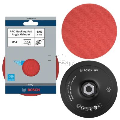 Talerz miękki na rzep do szlifierek kątowych 125mm M14 BOSCH 2608601077