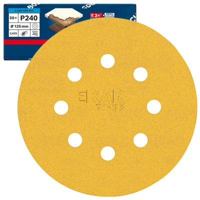 Papier ścierny do szlifierki 125mm G240 C470 1szt BOSCH EXPERT 2608900914