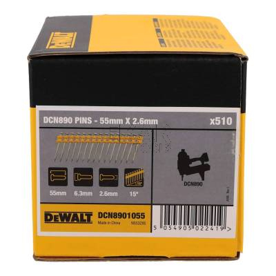 Gwoździe galwanizowane do betonu i drewna 2,6x55mm 510szt. Dewalt DCN8901055 - zdjęcie nr 2