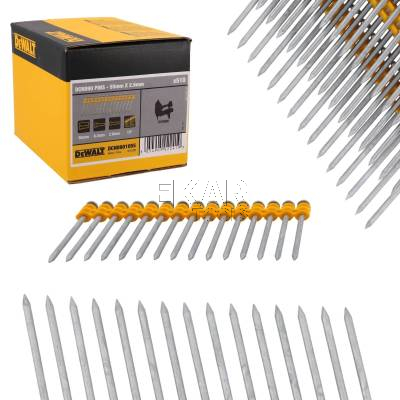 Gwoździe galwanizowane do betonu i drewna 2,6x55mm 510szt. Dewalt DCN8901055