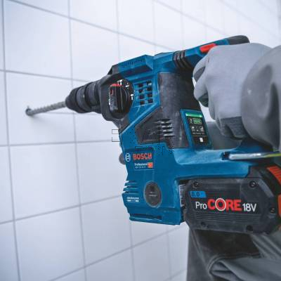 Młotowiertarka SDS-Plus BOSCH GBH 18V-28 CF 0611921001 3,3J + uchwyt + L-BOXX - zdjęcie nr 3