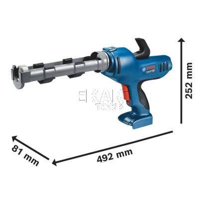 Pistolet do silikonu akumulatorowy BOSCH GCG 18V-310 06019C4100 - zdjęcie nr 2