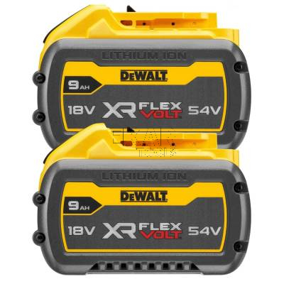 Zestaw 2 akumulatorów 54V XR 9Ah FLEXVOLT DeWalt DCB547X2 - zdjęcie nr 2