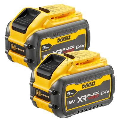 Zestaw 2 akumulatorów 54V XR 9Ah FLEXVOLT DeWalt DCB547X2