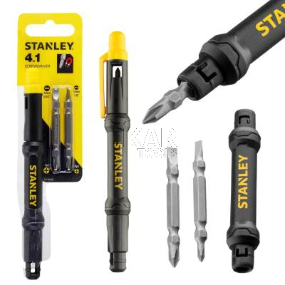 Śrubokręt kieszonkowy z bitami 4w1 STANLEY 66-344M