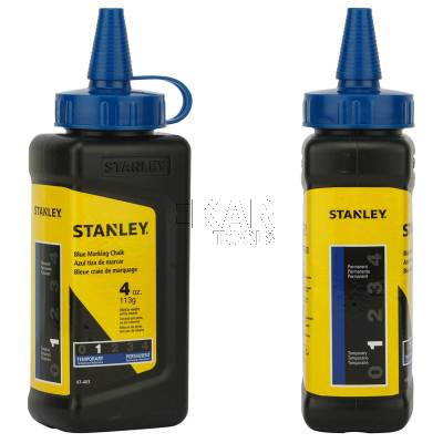 Zestaw: sznur traserski OPP 30m z poziomicą i kredą 115g STANLEY 0-47-443 - zdjęcie nr 2