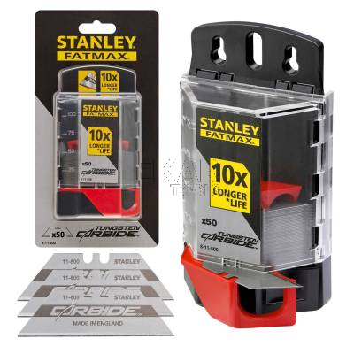Ostrza trapezowe 50szt CARBIDE BLADE Stanley FATMAX 8-11-800