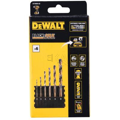 DeWALT Zestaw Wierteł do Metalu HSS Black & Gold 6 szt. DT70828 - zdjęcie nr 3