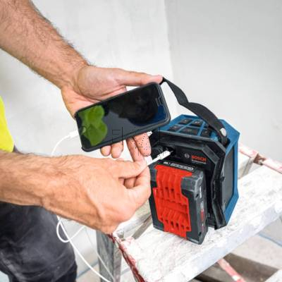 Głośnik budowlany Bluetooth BOSCH PRO GPB 18V-1 C 06014A7000 - zdjęcie nr 4