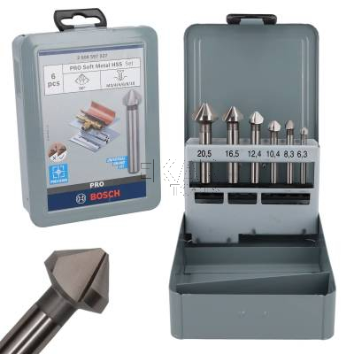 Zestaw pogłębiaczy stożkowych 6,3-20,5mm Bosch 2608597527