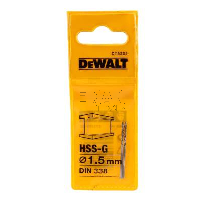 Wiertła 2szt. do metalu HSS-G 1,5mm DeWalt DT5202-QZ - zdjęcie nr 3
