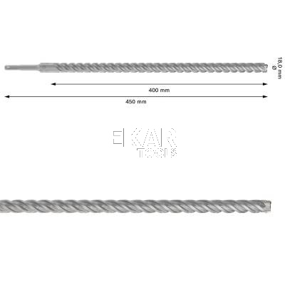 Wiertło do betonu SDS plus-5X 18x400x450mm BOSCH 2608836633 - zdjęcie nr 2