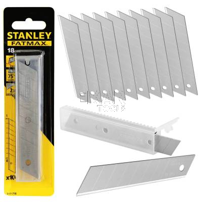 Ostrza wymienne do noży łamane 18mm 10szt. Stanley FATMAX 2-11-718
