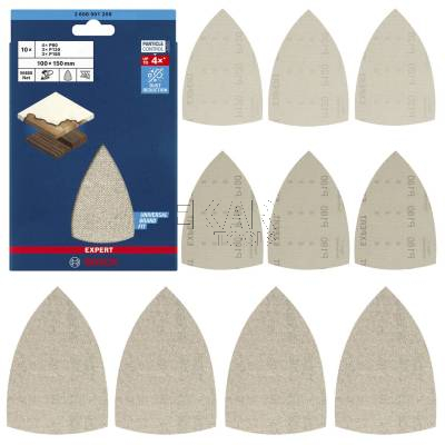 Siatki szlifierskie M480 100x150mm 80/120/180 10szt BOSCH EXPERT 2608901208