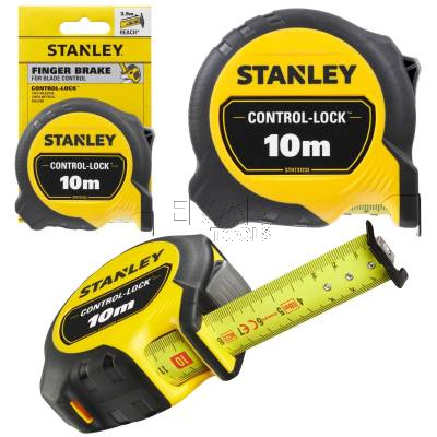 Miara zwijana stalowa 10mx25mm STANLEY CONTROL LOCK STHT37233-0