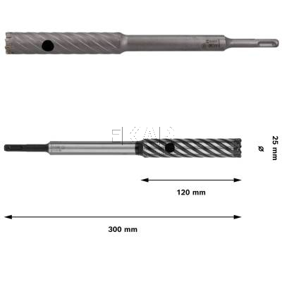 Wiertło do zbrojenia PRO SDS plus Rebar Cutter 25x120x300mm BOSCH 2608586998 - zdjęcie nr 2