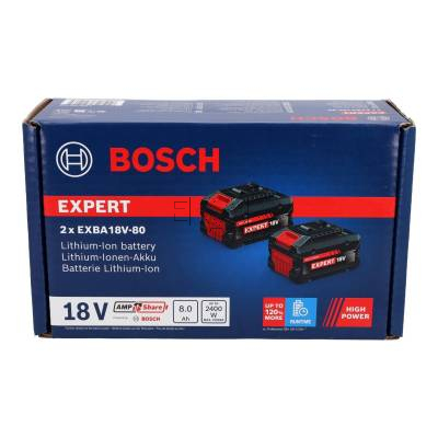 Zestaw 2 akumulatorów EXBA18V-80 8Ah BOSCH EXPERT 1600A0373D - zdjęcie nr 4