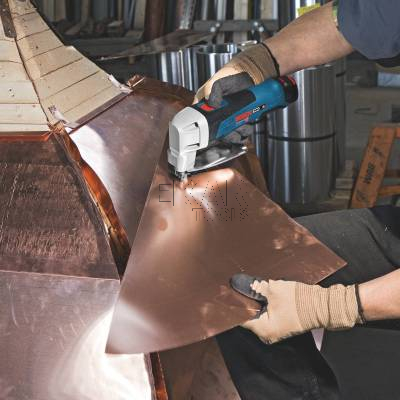 Nożyce do blachy BOSCH PRO GSC 12V-13 0601926108 + 2x2Ah + L-BOXX - zdjęcie nr 3