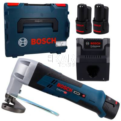 Nożyce do blachy BOSCH PRO GSC 12V-13 0601926108 + 2x2Ah + L-BOXX
