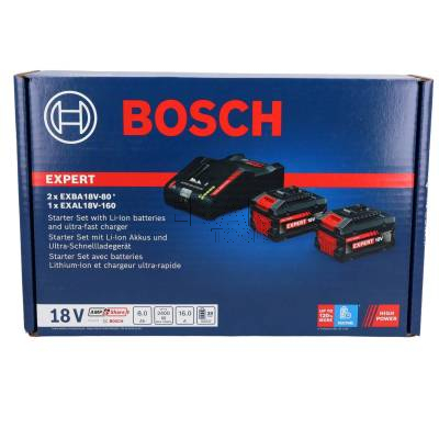 Zestaw 2 akumulatorów EXBA18V-80 i ładowarki EXAL18V-160 BOSCH EXPERT 1600A0373T - zdjęcie nr 4