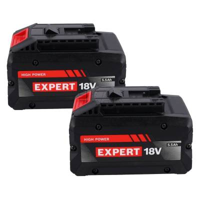 Zestaw 2 akumulatorów EXBA18V-55 i ładowarki GAL12V/18V-80 BOSCH EXPERT 1600A0373P - zdjęcie nr 2