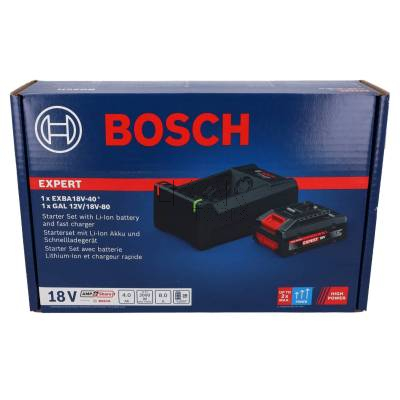 Zestaw akumulator EXBA18V-40 + ładowarka GAL12V/18V-80 BOSCH EXPERT 1600A0373M - zdjęcie nr 4