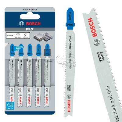 Brzeszczot do metalu stali profili rur 1SZT Bosch T123XF 2608638473