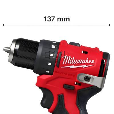 Wkrętarka akumulatorowa Milwaukee M12 BLDDRC-402C 4933499688 + 4Ah + walizka - zdjęcie nr 2