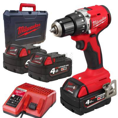 Wkrętarka udarowa Milwaukee M18 BLPDRC-402C 4933492824 + 2x4Ah + walizka
