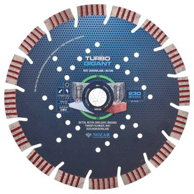 Tarcza diamentowa do betonu i kostki 230mm NOZAR Turbo Gigant 6722350 - zdjęcie nr 2