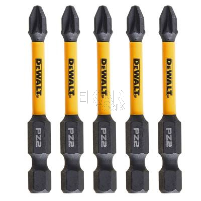 Zestaw 5 bitów udarowych PZ2 57mm EXTREME DeWalt DT7391T - zdjęcie nr 3