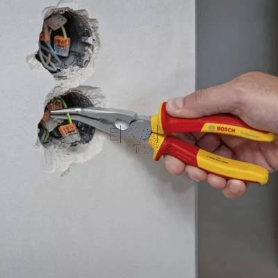 Kombinerki szczypce VDE długie zagięte 40° 200mm BOSCH 1600A02NE4 - zdjęcie nr 4