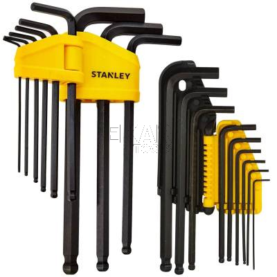 Zestaw 9 kluczy sześciokątnych HEX z kulką STANLEY 0-69-256 - zdjęcie nr 2