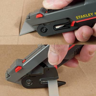 Nóż z automatycznie chowanym ostrzem 3w1 STANLEY 0-10-242 - zdjęcie nr 4