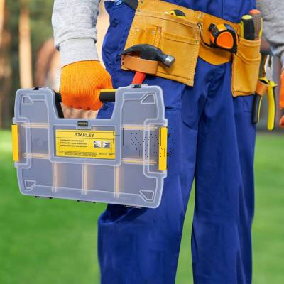 Organizer z 10 przegródkami skrzynka 295x65mm Stanley STST1-70720 - zdjęcie nr 4